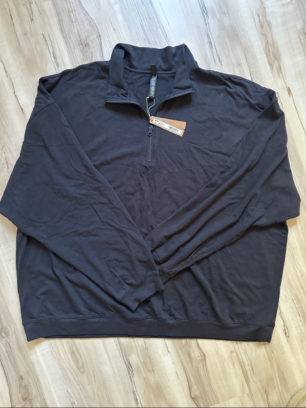 SKIMS Quarter-Zip Pullover - Black​